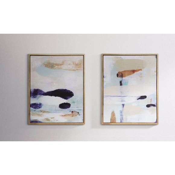 Project 62 Other - Open Box - Project 62 -  Abstract Diptych Wall Art Canvas Set of Beige